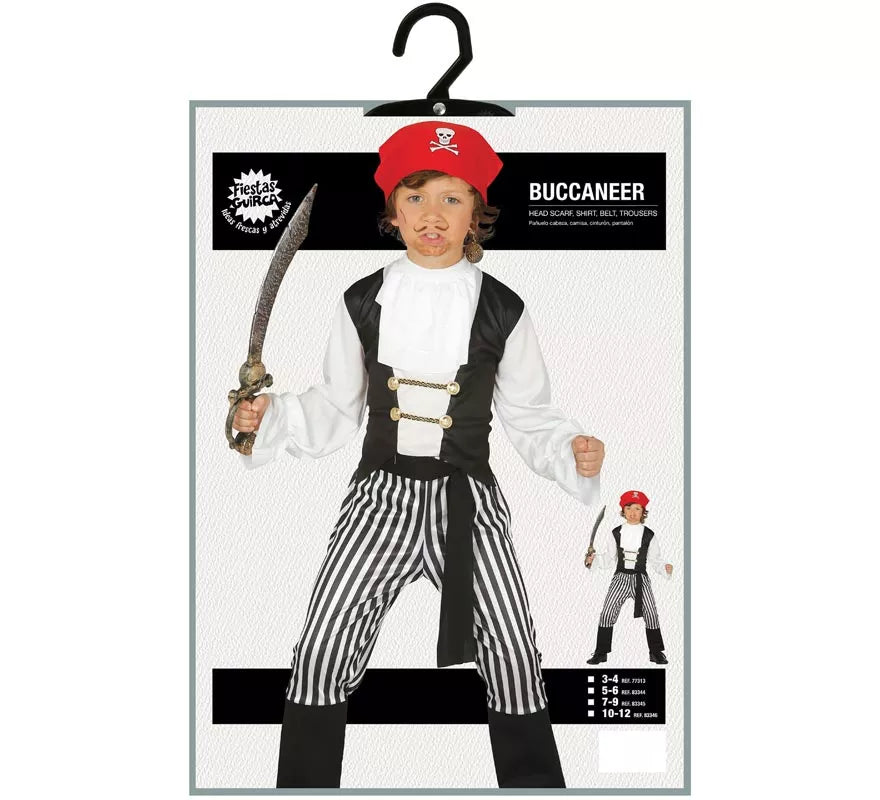 Translation missing: fr.Disfraz de Pirata Rayas para niño
