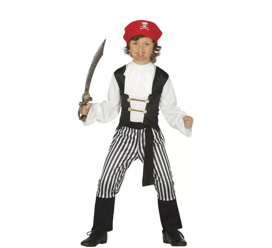 Translation missing: fr.Disfraz de Pirata Rayas para niño