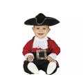 Disfraz de Pirata Rojo para bebé