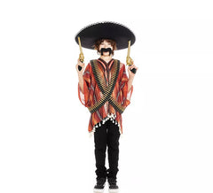 Déguisement de Gunslinger Mexicain avec Poncho pour garçon
