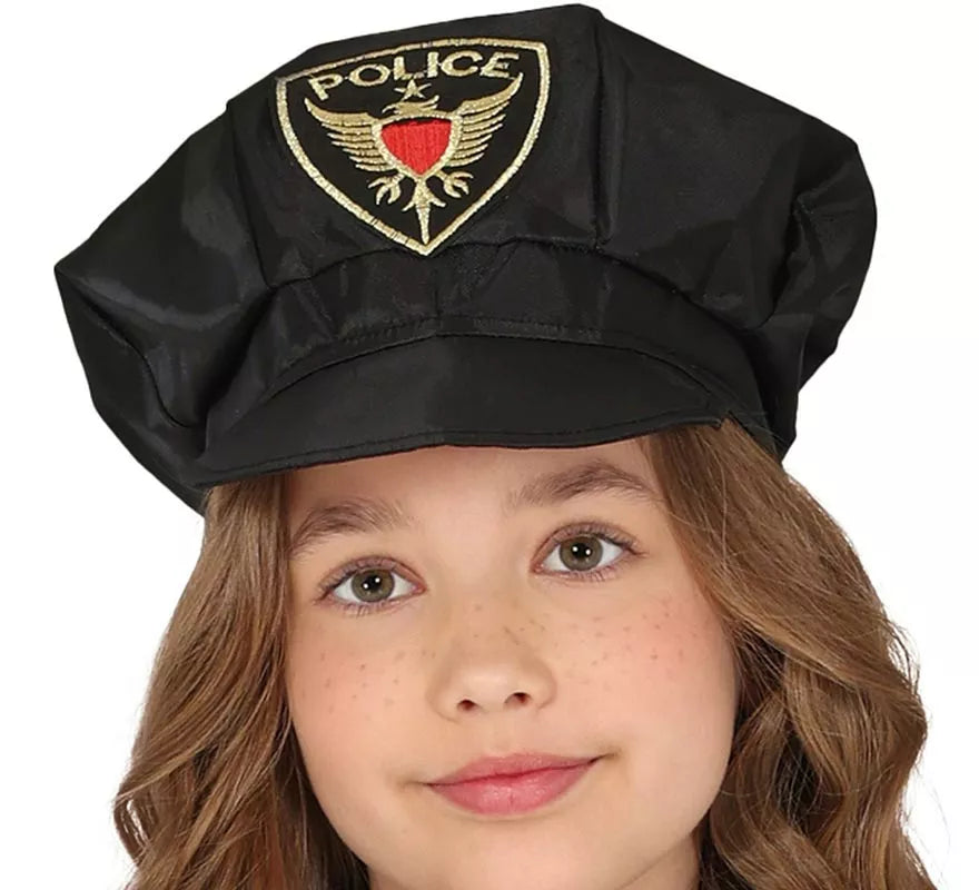Translation missing: fr.Disfraz de Policía azul en falda para niña