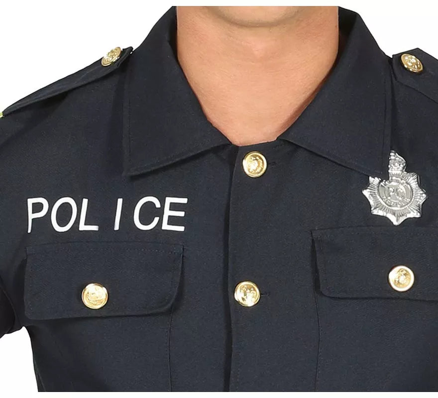Translation missing: fr.Disfraz de Policía azul para hombre