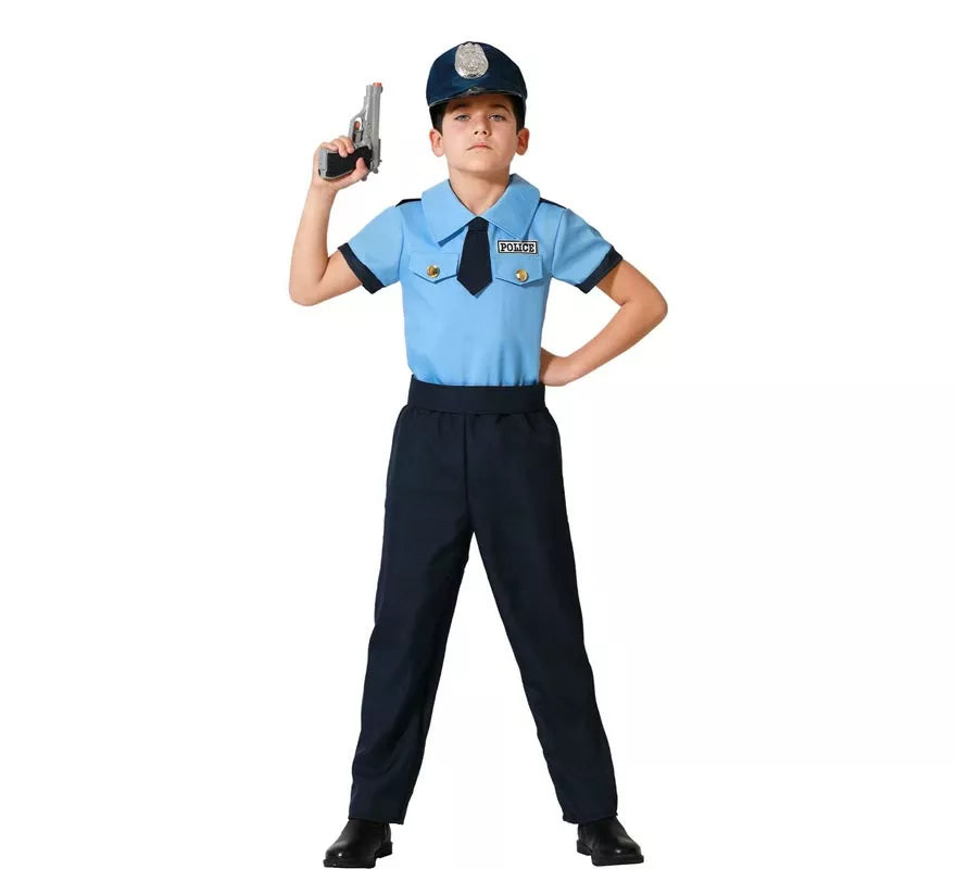 Translation missing: fr.Disfraz de Policía azul para niño