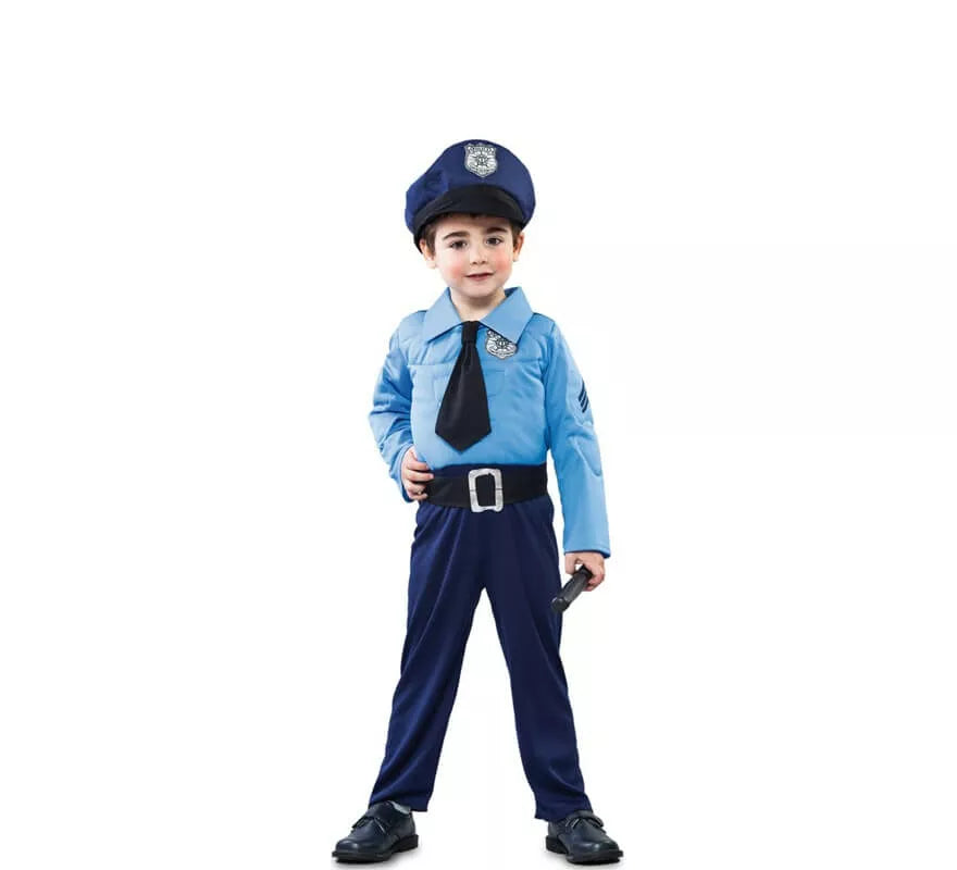 Translation missing: fr.Disfraz de Policía con corbata para niño
