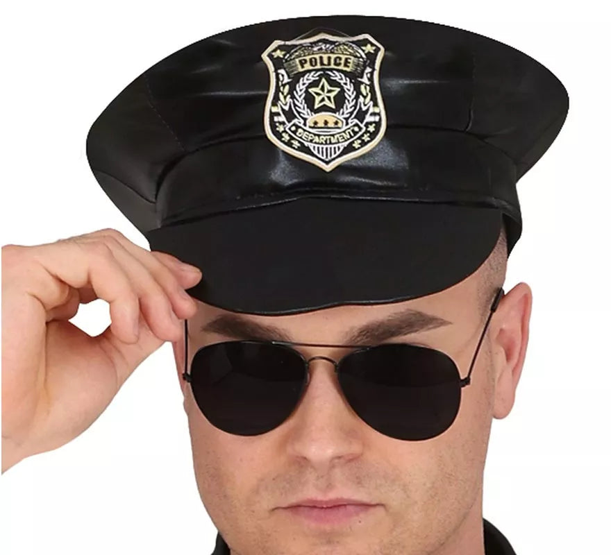 Translation missing: fr.Disfraz de Policía manga corta para hombre