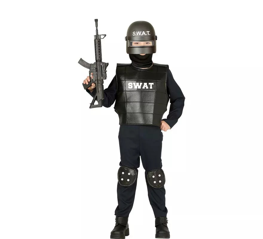 Translation missing: fr.Disfraz de Policía Swat para niño