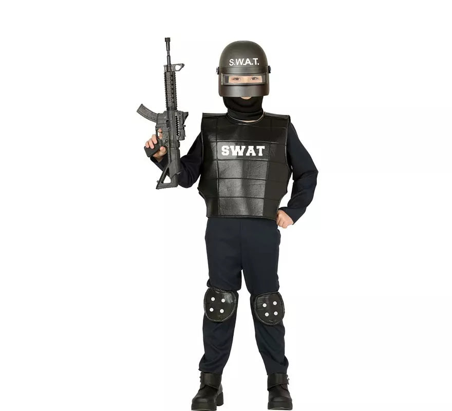 Translation missing: fr.Disfraz de Policía Swat para niño