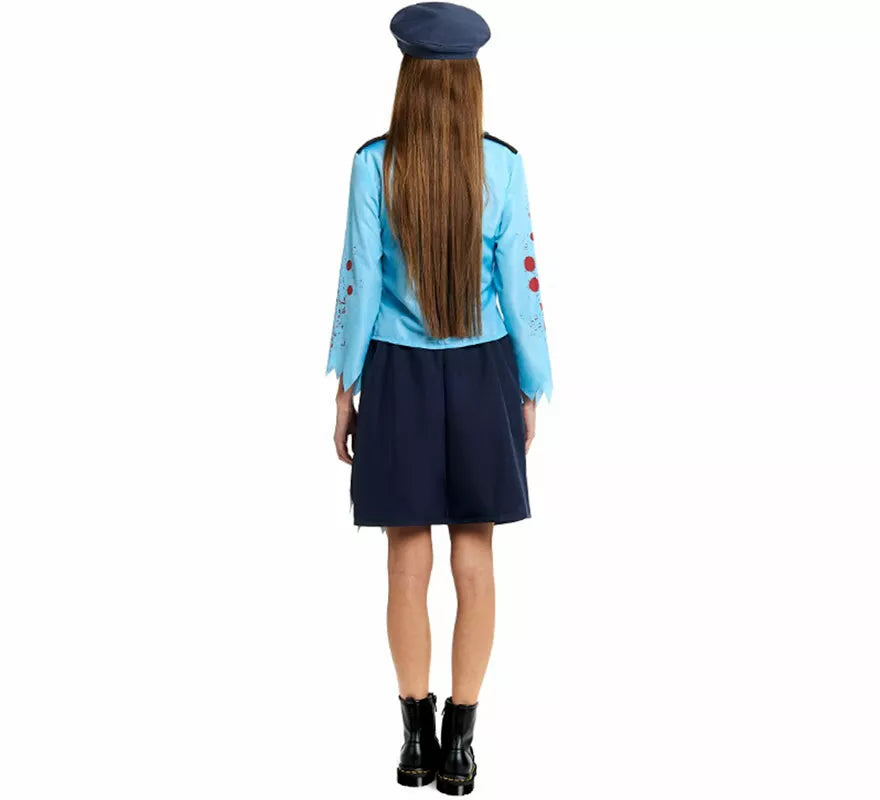 Translation missing: fr.Disfraz de Policía Zombie con Gorra para mujer