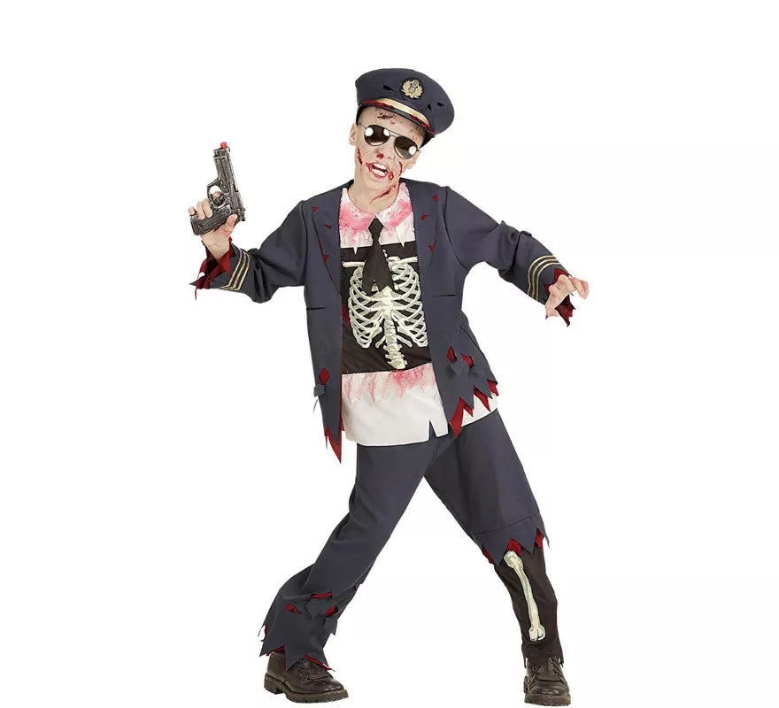 Disfraz de Policía Zombie para niño