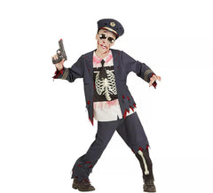 Déguisement zombie policier garçon