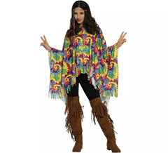 Hippie costume pour les femmes Poncho