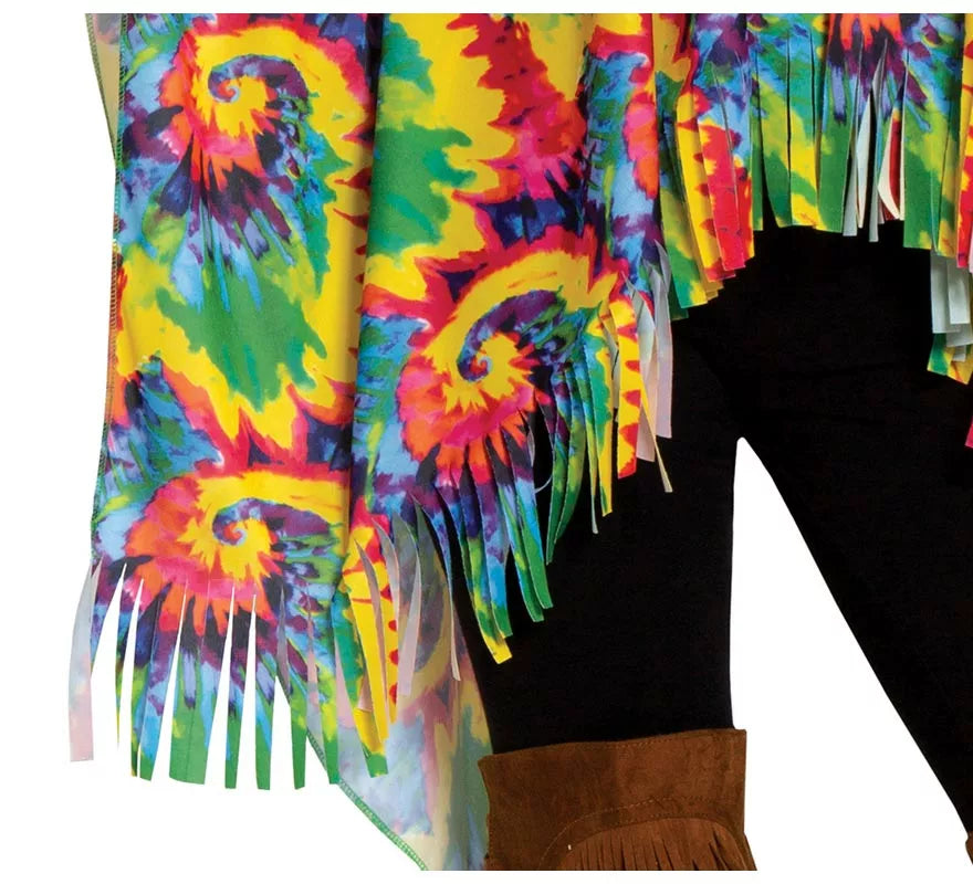 Translation missing: fr.Disfraz de Poncho Hippie para mujer