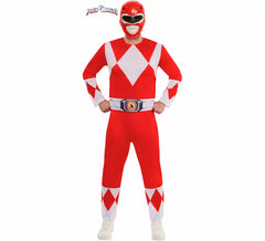 Costume de pouvoir Ranger rouge pour homme