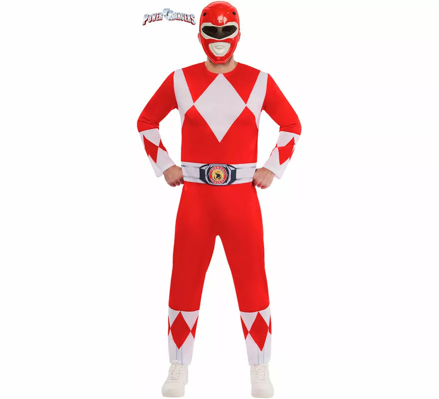 Translation missing: fr.Disfraz de Power Ranger Rojo para hombre