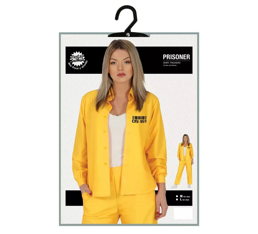 Translation missing: fr.Disfraz de Presa Amarillo para mujer