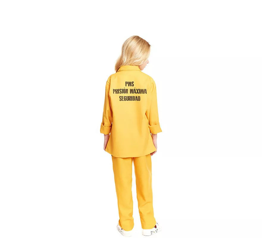Translation missing: fr.Disfraz de Presidiaria Amarillo para niña