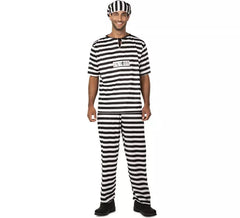 Déguisement de Prisonnier avec numéro d´identification pour homme