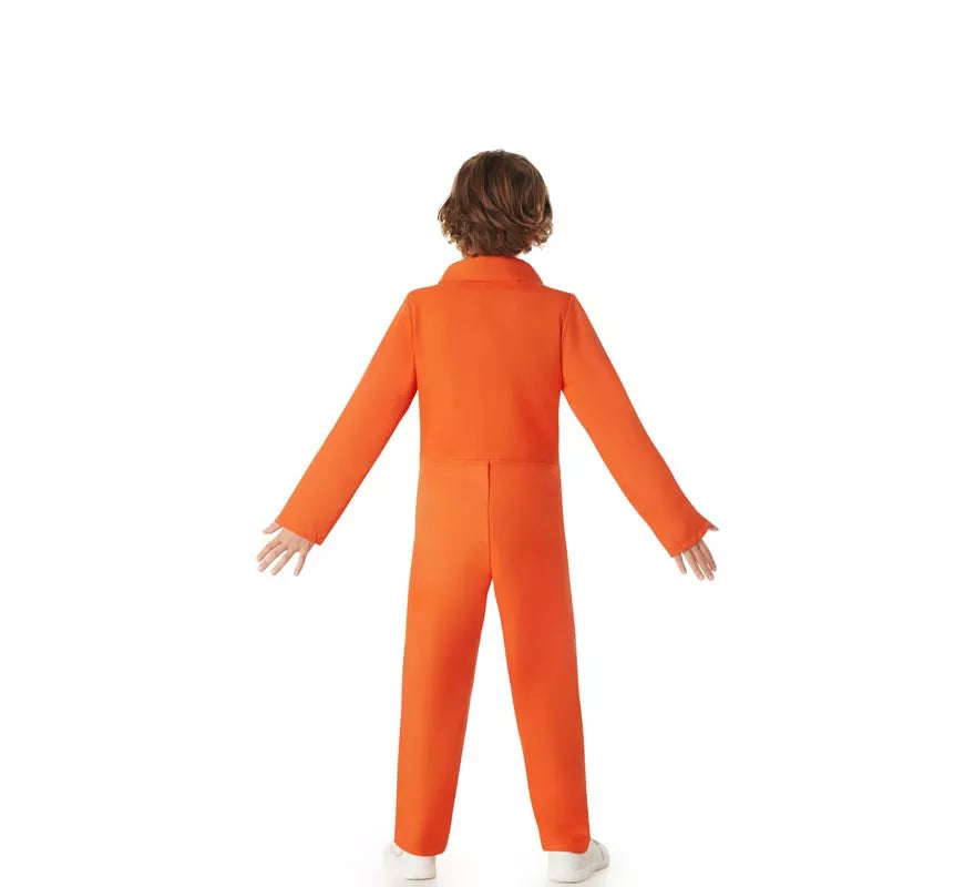 Translation missing: fr.Disfraz de Preso Convicto Naranja para niño