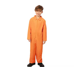 Déguisement de prisonnier en complet orange pour enfant
