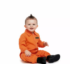 Déguisement de prisonnier orange bébé