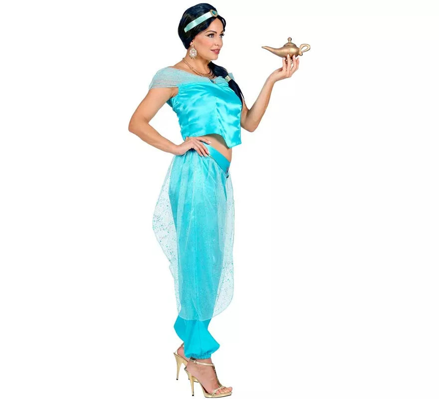 Translation missing: fr.Disfraz de Princesa Árabe azul para mujer