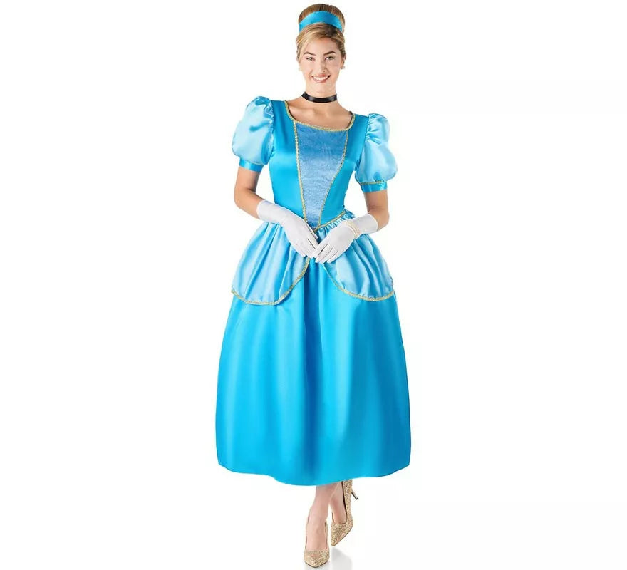 Translation missing: fr.Disfraz de Princesa azul celeste de cuento para mujer