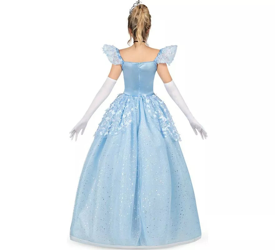 Translation missing: fr.Disfraz de Princesa azul celeste de cuento para mujer
