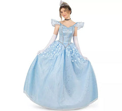 Déguisement princesse bleu ciel conte de fées femme