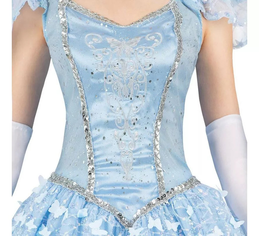 Translation missing: fr.Disfraz de Princesa azul celeste de cuento para mujer