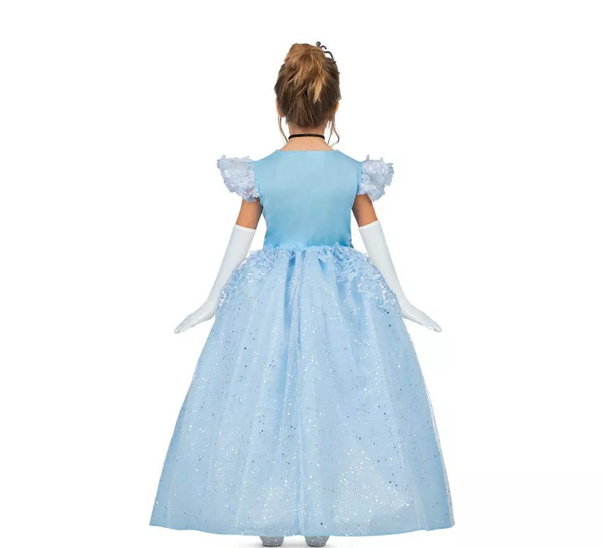 Translation missing: fr.Disfraz de Princesa azul celeste de cuento para niña