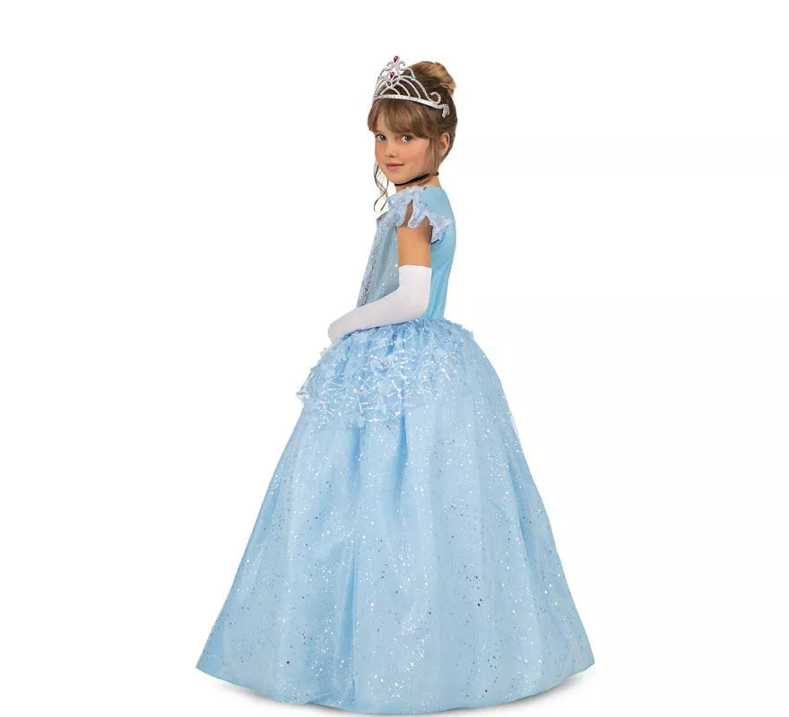 Translation missing: fr.Disfraz de Princesa azul celeste de cuento para niña