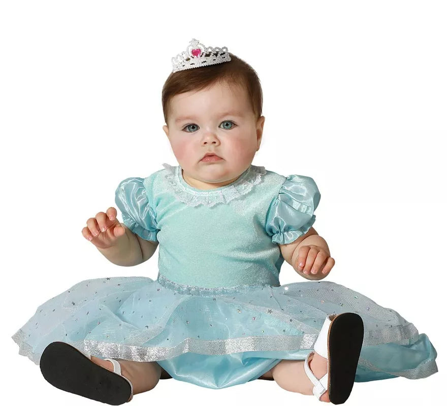 Translation missing: fr.Disfraz de Princesa azul celeste para bebé