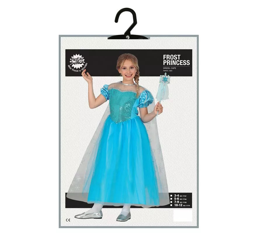 Translation missing: fr.Disfraz de Princesa Azul de Hielo para niña