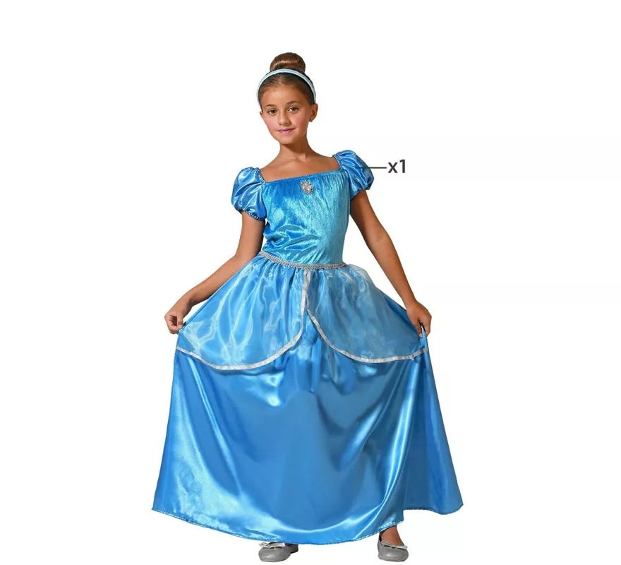 Translation missing: fr.Disfraz de Princesa azul para niña