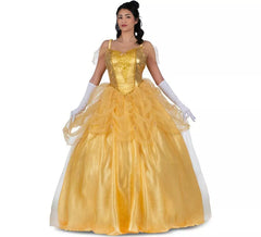 Déguisement Princesse Belle jaune femme