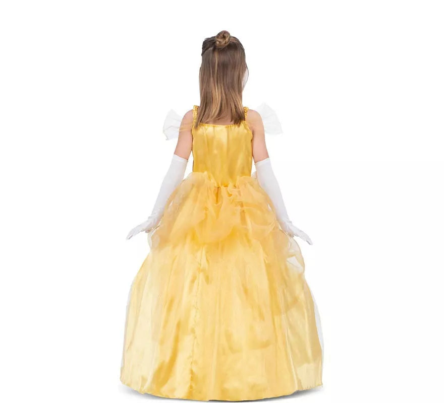 Translation missing: fr.Disfraz de Princesa Bella amarilla para niña