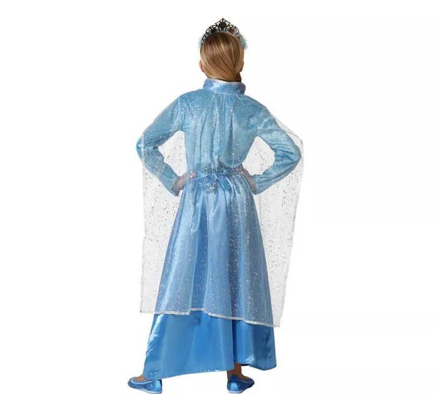 Translation missing: fr.Disfraz de Princesa con capa azul para niña