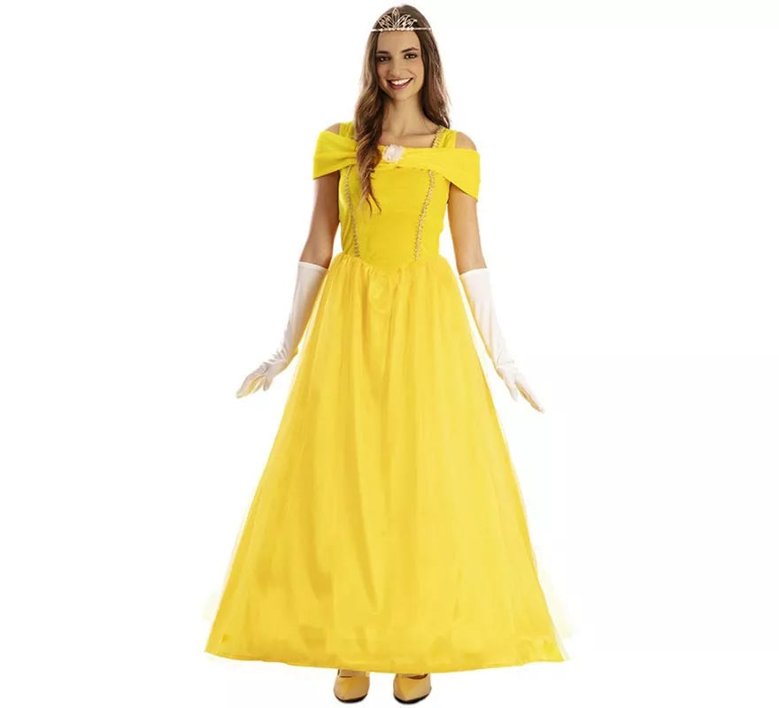 Disfraz de Princesa de Cuento amarilla para mujer