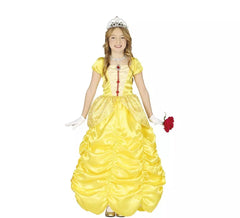 Déguisement de Princesse de conte Jaune pour fille
