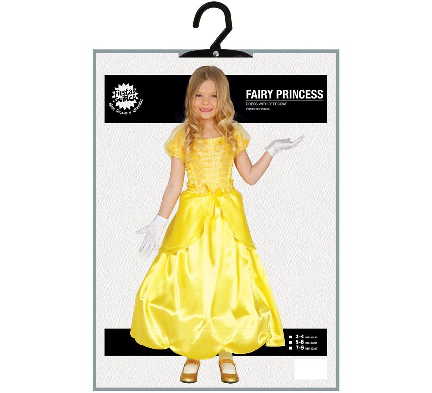 Translation missing: fr.Disfraz de Princesa de Cuento amarilla para niña