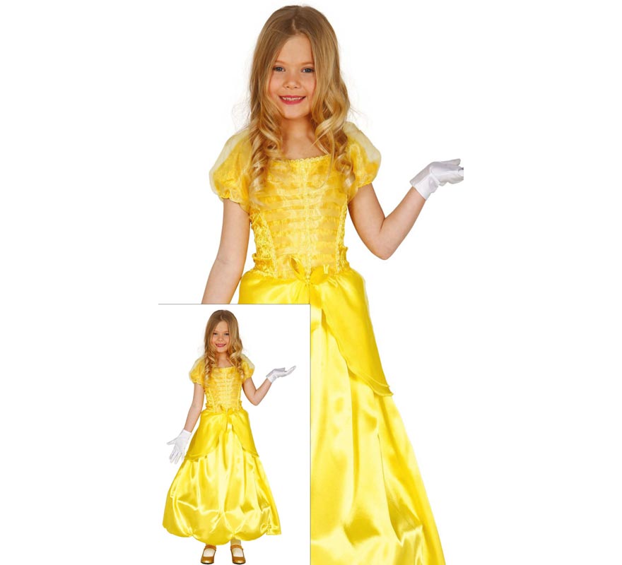 Translation missing: fr.Disfraz de Princesa de Cuento amarilla para niña