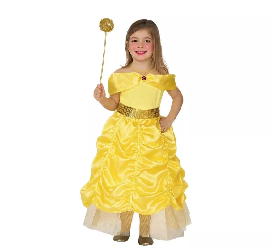 Translation missing: fr.Disfraz de Princesa de Cuento amarilla para niña
