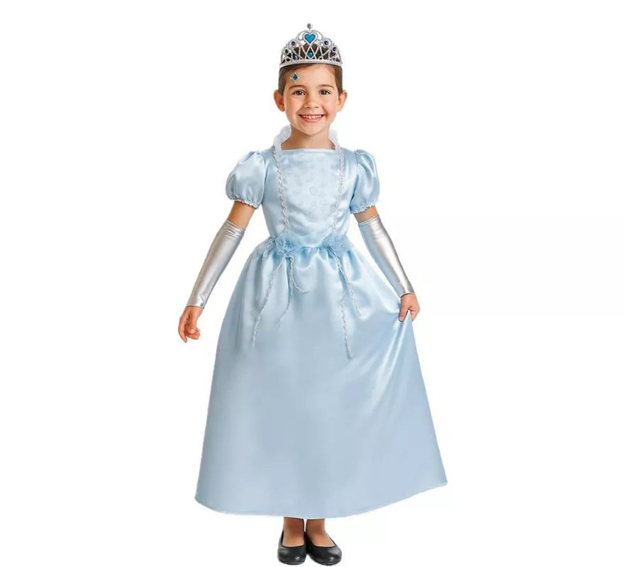 Disfraz de Princesa de Cuento Azul para niña