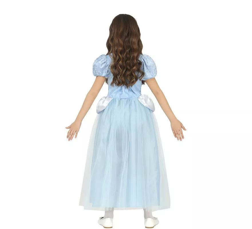 Disfraz de Princesa de Cuento azul para niña