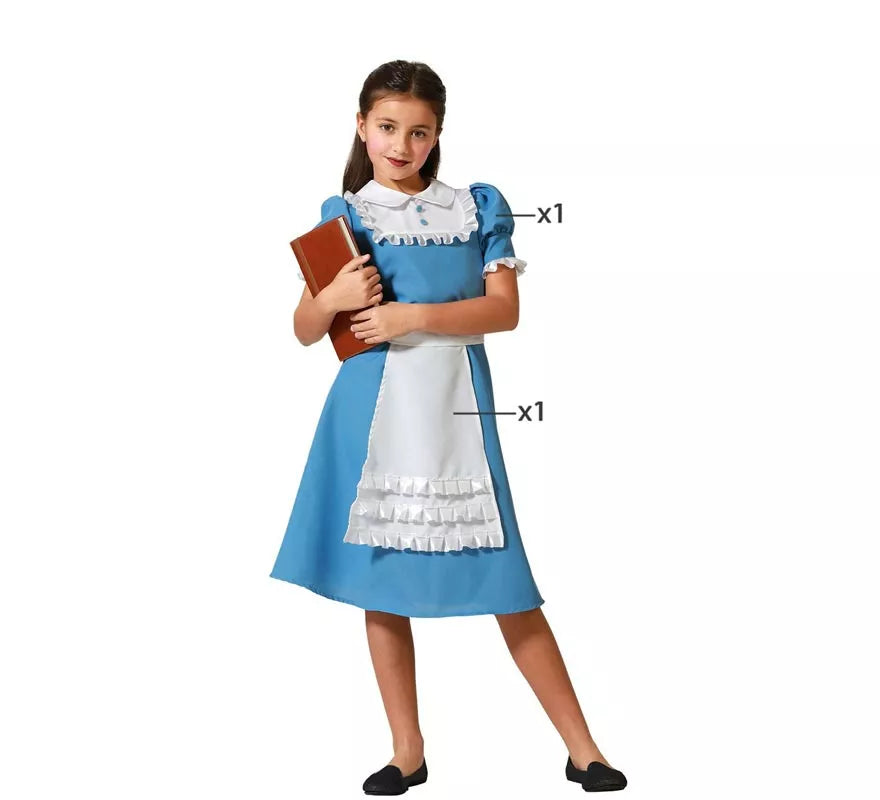 Translation missing: es.Disfraz de Princesa de Cuento azul para niña