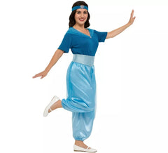 Déguisement de Princesse du Désert Bleu pour femme