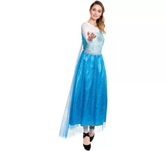 Déguisement princesse des glaces bleue femme