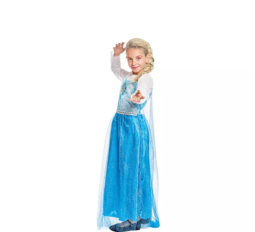 Translation missing: fr.Disfraz de Princesa del Hielo Azul para niña