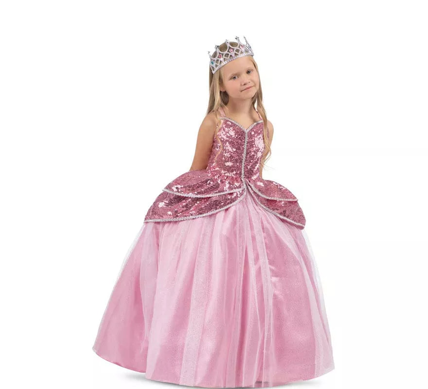 Translation missing: fr.Disfraz de Princesa encantadora rosa con enagua para niña