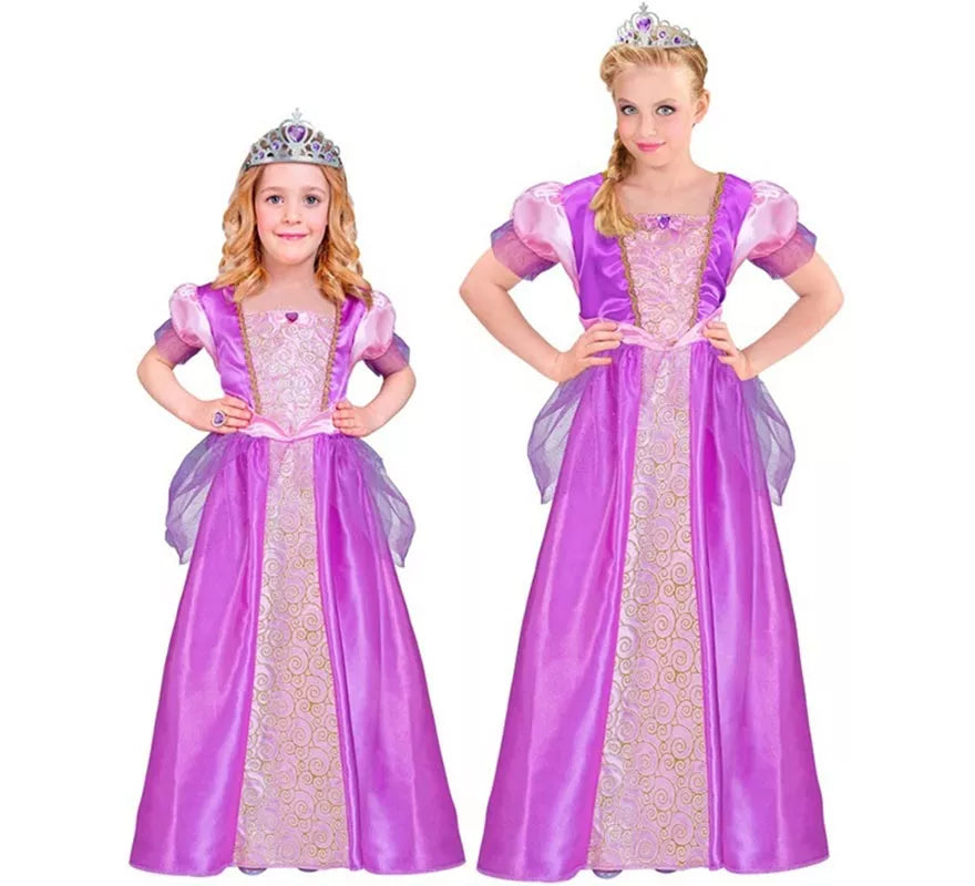 Disfraz de Princesa lila para niña